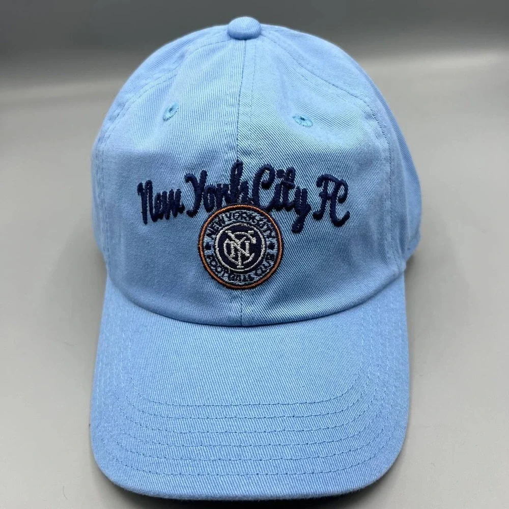 New York City FC Hat Youth Blue Adidas MLS‎ Strap Back Cap New